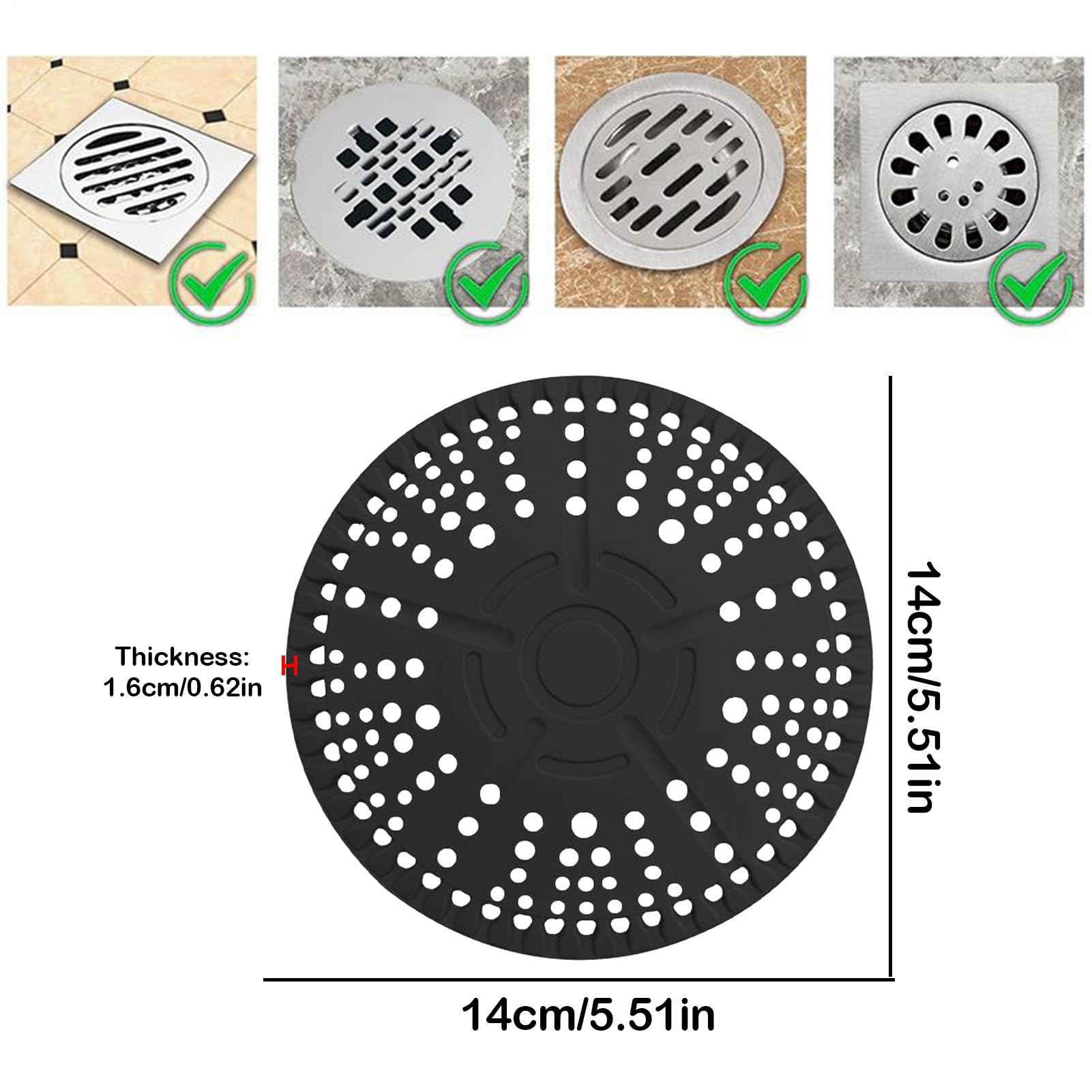 Grondaia Doccia In Acciaio Inox A Filo Pavimento.Scarico Veritcale DN50 Kit Di Fissaggio E Protezione Cantiere Senza Copertura 83534414