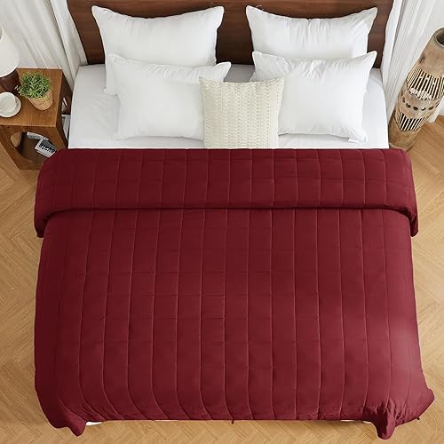 Vista 359 de yescool Manta pesada (5 libras, 36 x 48 pulgadas, morado) Manta pesada de enfriamiento para niños de 5 años en adelante, 40-60 libras, manta