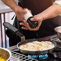 Vista 4 de 6 fundas de hierro fundido para mango de sartén, resistentes al calor, antideslizantes, guantes de horno de cocina para barbacoa y suministros