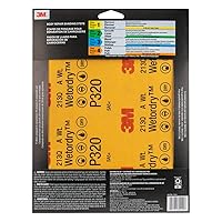 Vista 3 de 3M Wetordry - Papel de lija 32040, grano 320, 9 x 11 pulgadas, 5 hojas por paquete