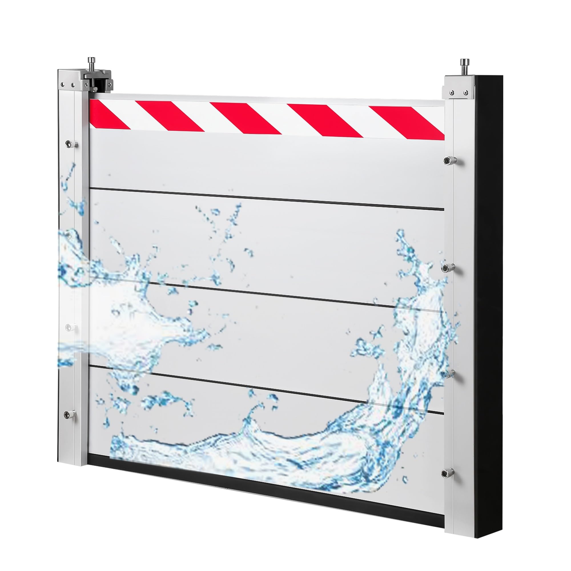 Barrière anti-inondation en aluminium amovible pour maison et garage 180x40cm