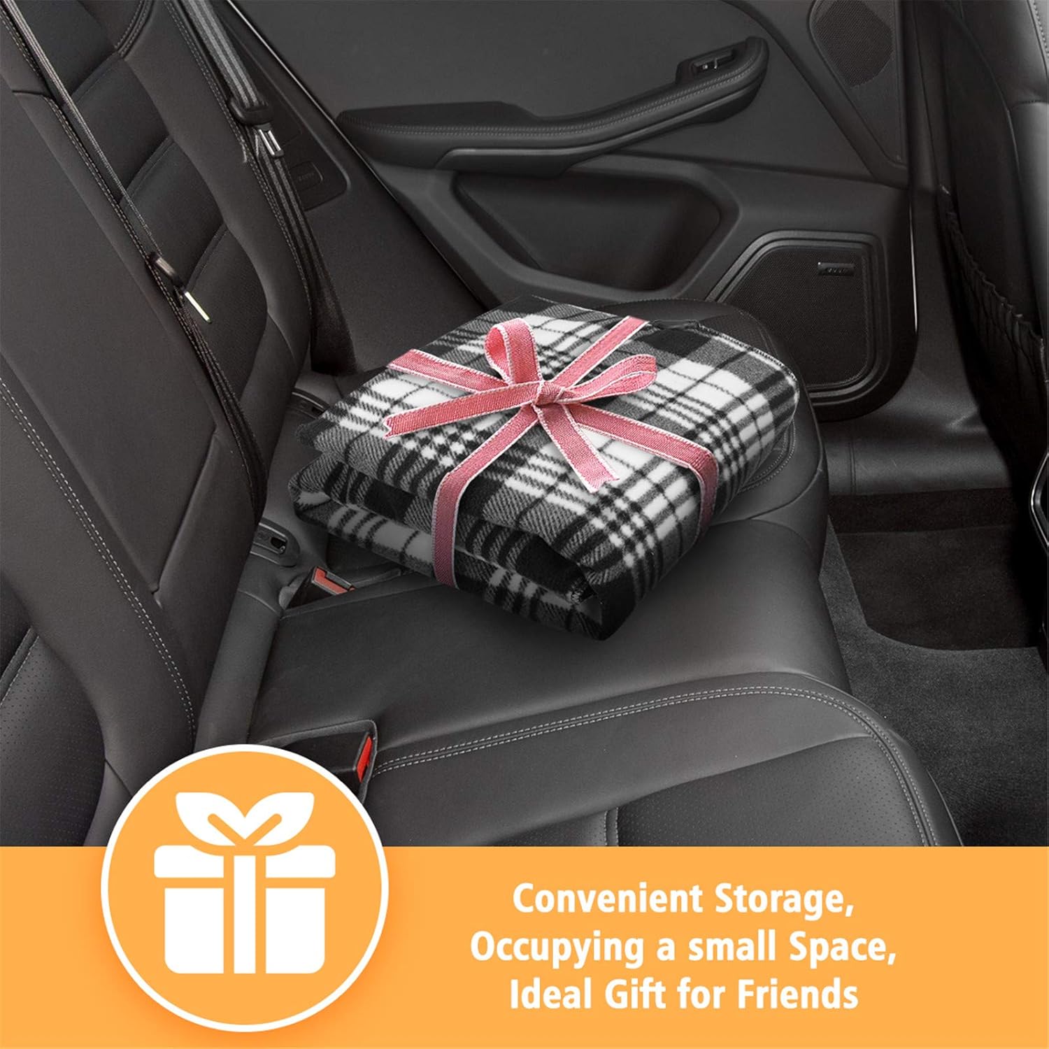 TVIRD Electric Car Blanket- 12 Volt Heated Car Blanket with Temperature Controller,Travel Electric Blanket for Cars and RVs-Great for Cold Weather, Tailgating, and Emergency Kits Black/White (59"x43") : Automotive