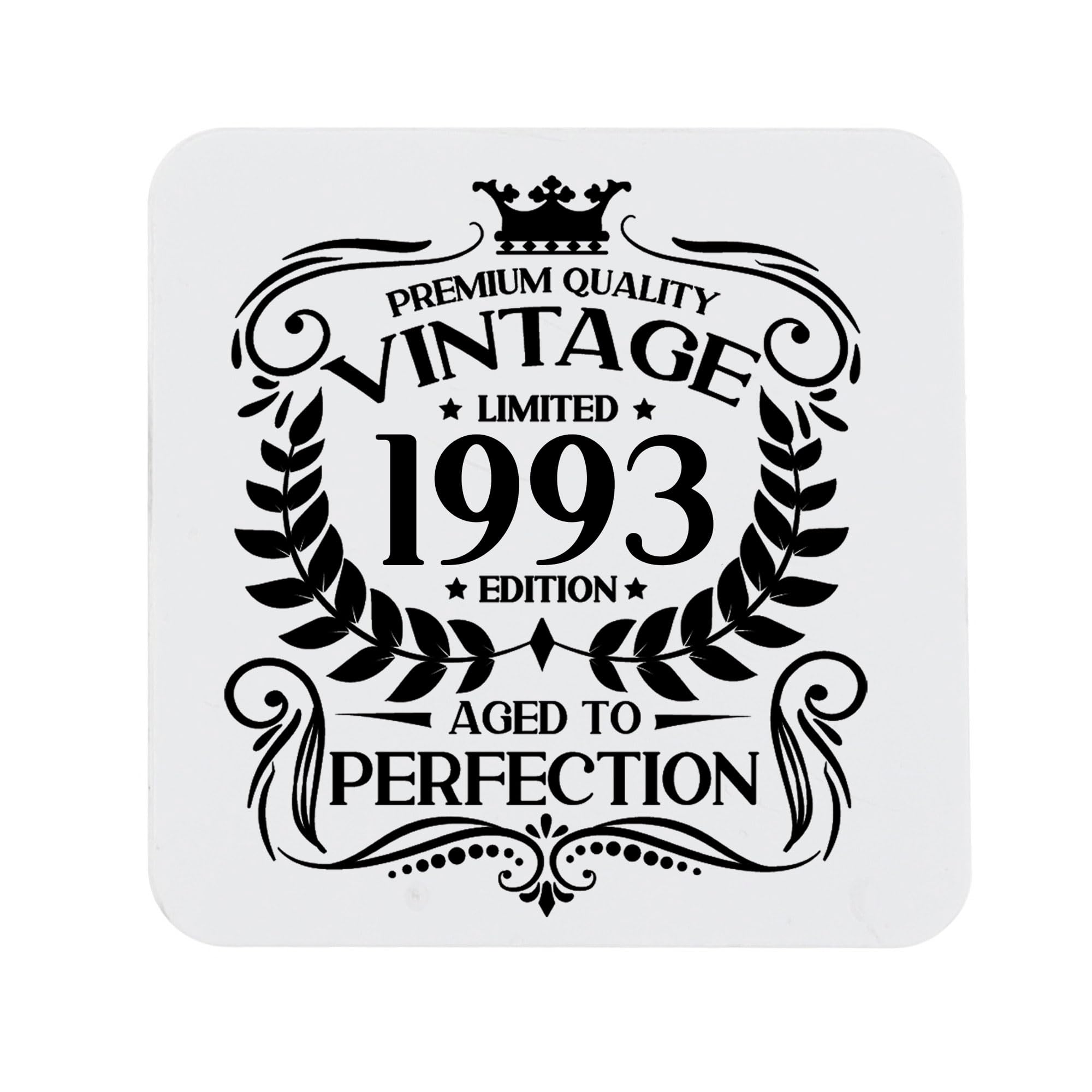 80th Birthday Gift for Men Vintage 1946 Aged to Perfection Engraved Slate Coaster Present for 80 Year Old Etched Natural Slate Placemat (Round Slate) — view 36