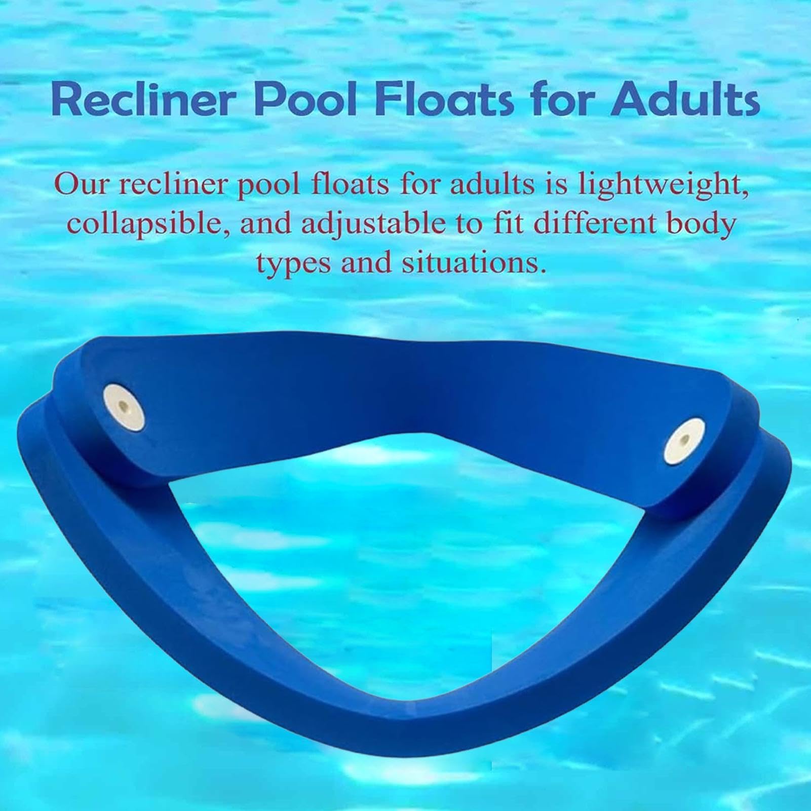 Chaise Flottante Mousse Portable Non Gonflable | Chaise de piscine inclinable aquatique pour Pour garçons et filles, intérieur et extérieur, cour, jardin, plage, rivière,