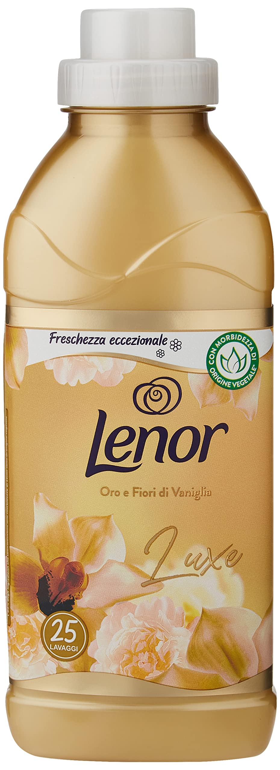 Lenor koncentrat do zmiękczania maszyn, 200 prań (8 x 25), złoto i kwiaty wanilii, zapewniające doskonałą świeżość i miękkość inspirowaną naturą stary