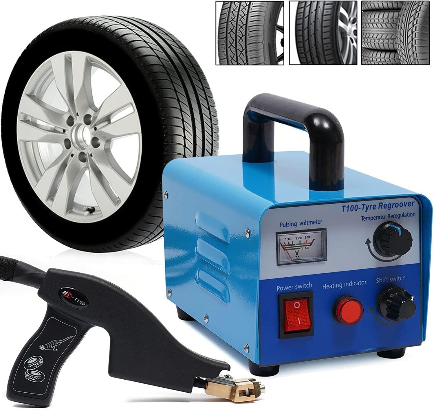 USEBEM Iron Tire Groover Cutter Kit,Tire Grooving Tool,Tire Tread