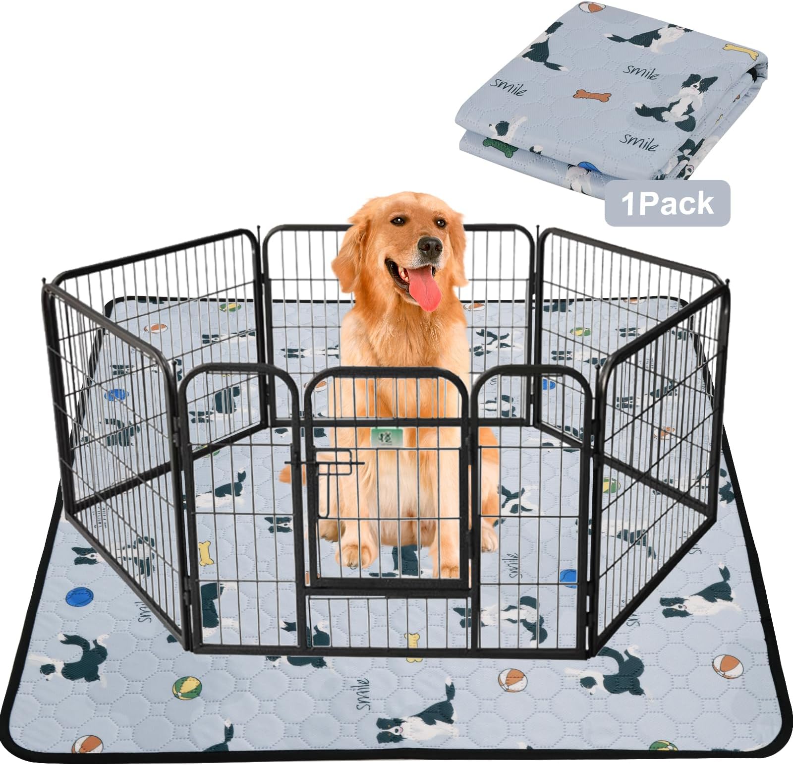 Washable Pee Pads for Dogs, 5Layer UltraAbsorbent Leak