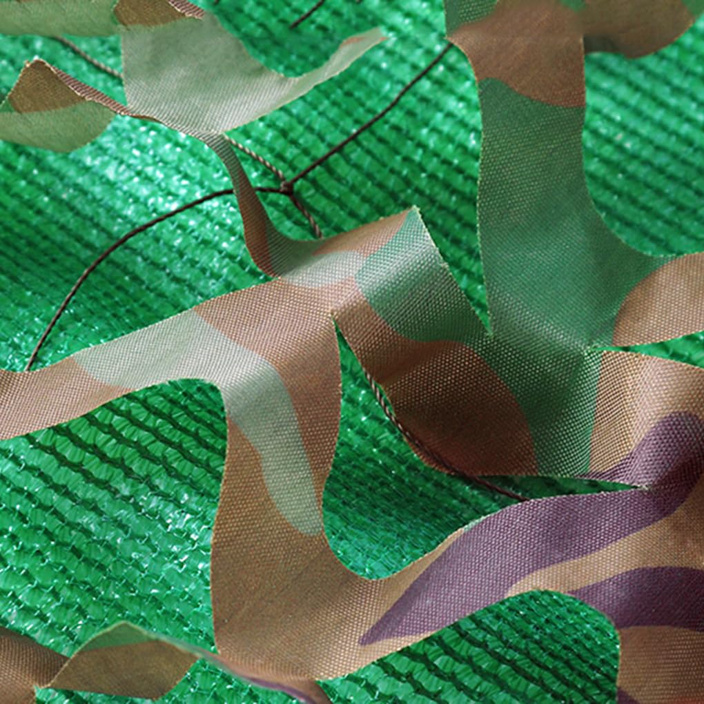 Rete mimetica,Maglia ombreggiante verde,Mimetico Copertura Campeggio a tre strati Montagna Netting,Grande Parasole per Esterni,Tela Netto di Oxford,Campo,Nascondersi,Paesaggio forestale (3×10m)