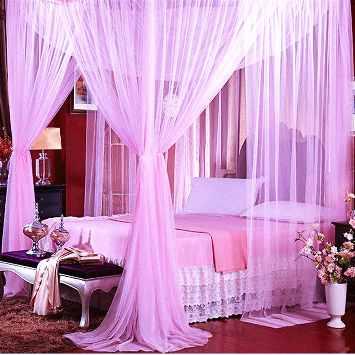 4Poster Bed Canopy Curtains Curtains & Drapes 2023