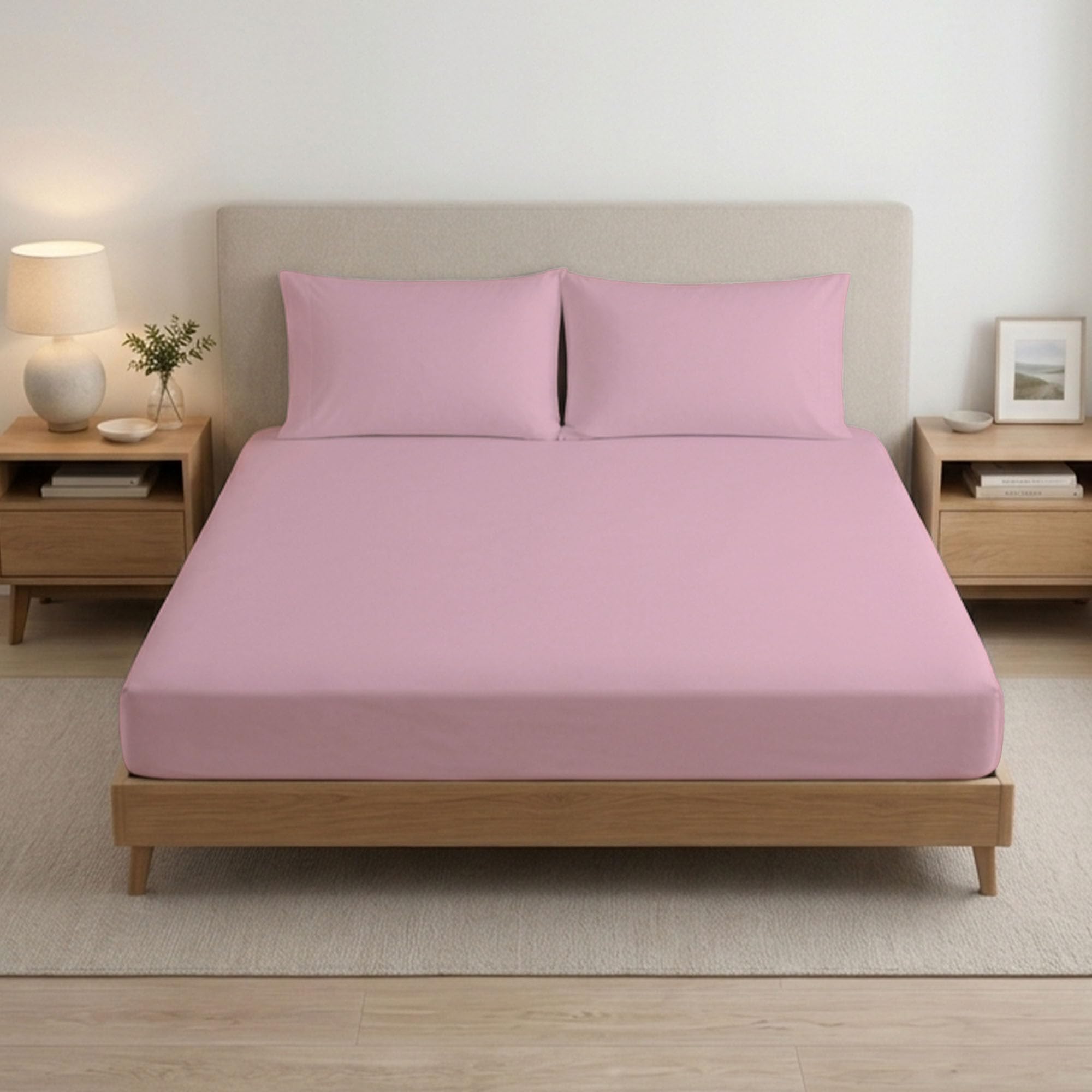 Super King Fitted Sheet 100% Egyptian Cotton 400TC – 25cm Deep Pocket