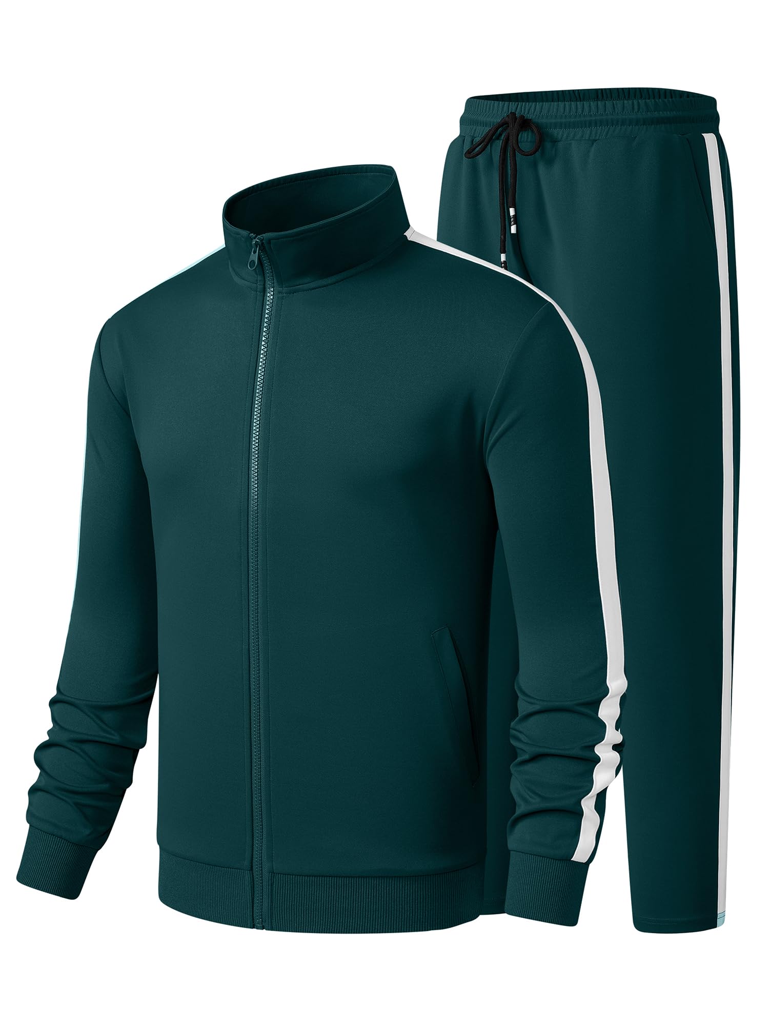 Men's Tracksuits 2 Piece Sweat Suit-image-23