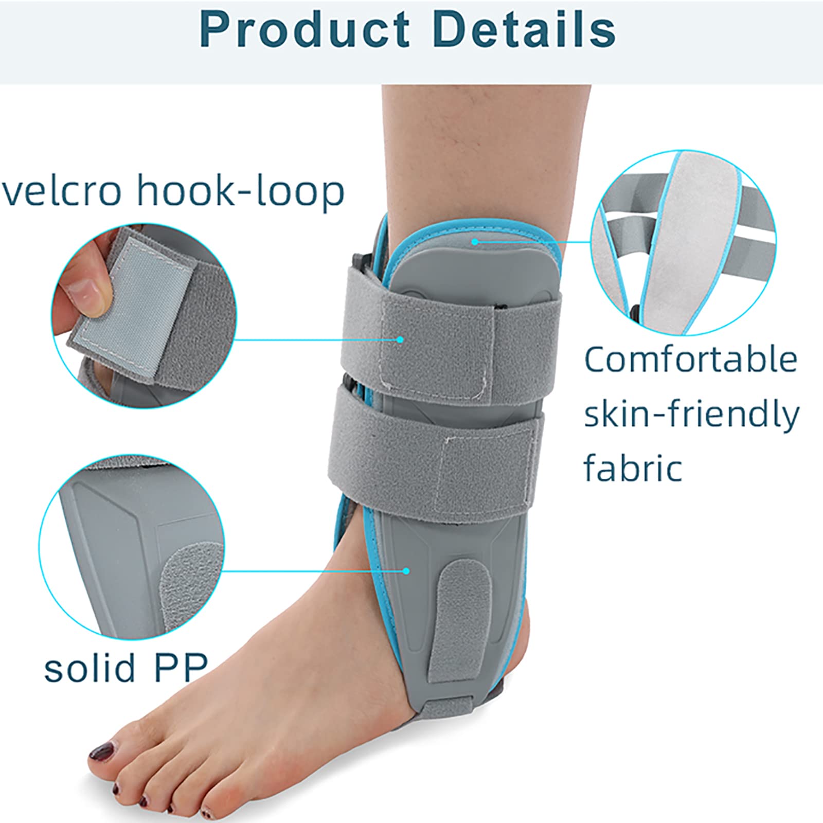 Soporte para la Periostitis Tibial, Soporte estabilizador de Tobillo, férula de Estribo para Tobillo, para estabilizar Todo el Tobillo Medial, Soporte para Ayudar a Reparar ligam