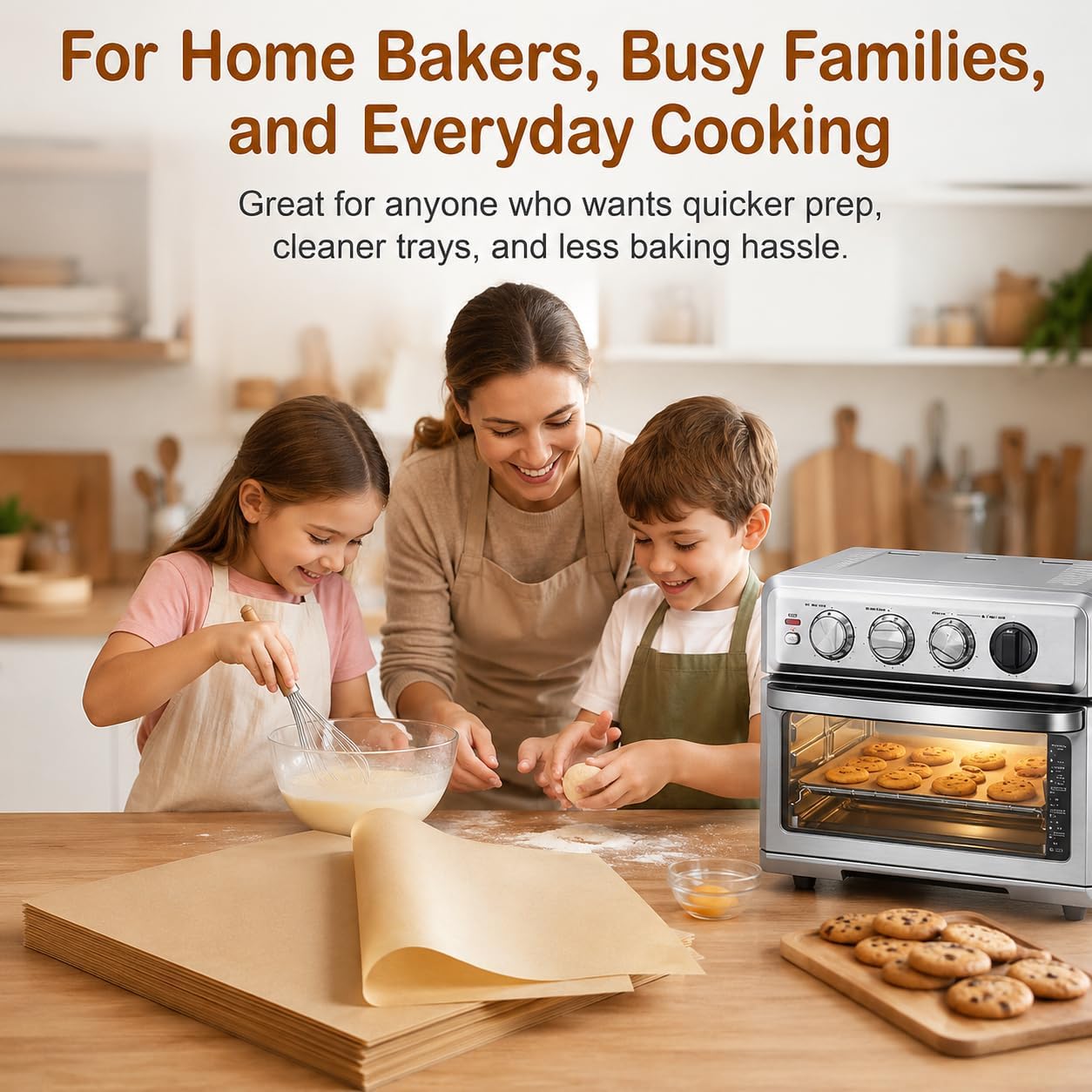 Precut Parchment Paper Sheets 100pcs Unbleached Baking Paper 11.8x15.7In