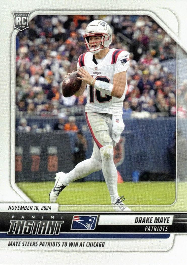 2024 Panini Instant Football #139 Drake Maye Rookie Card Patriots - Only 448 made!