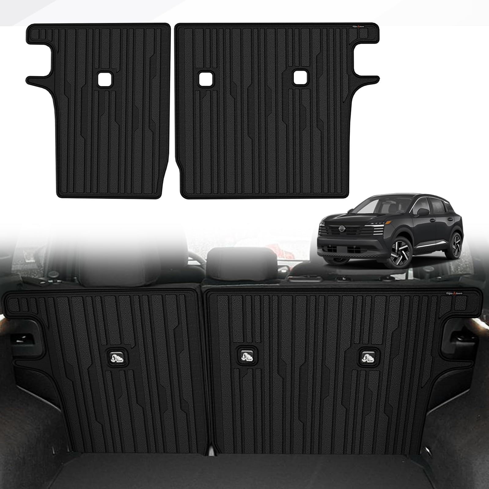 TripleAliners Backrest Mats for 2025-2026 Nissan Kicks Custom Fit