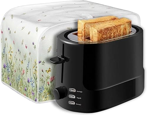 Vista 130 de Cubierta para tostadora de cocina, protector para hornear se adapta a la mayoría de tostadoras estándar de 4 rebanadas, mantiene la tostadora libre