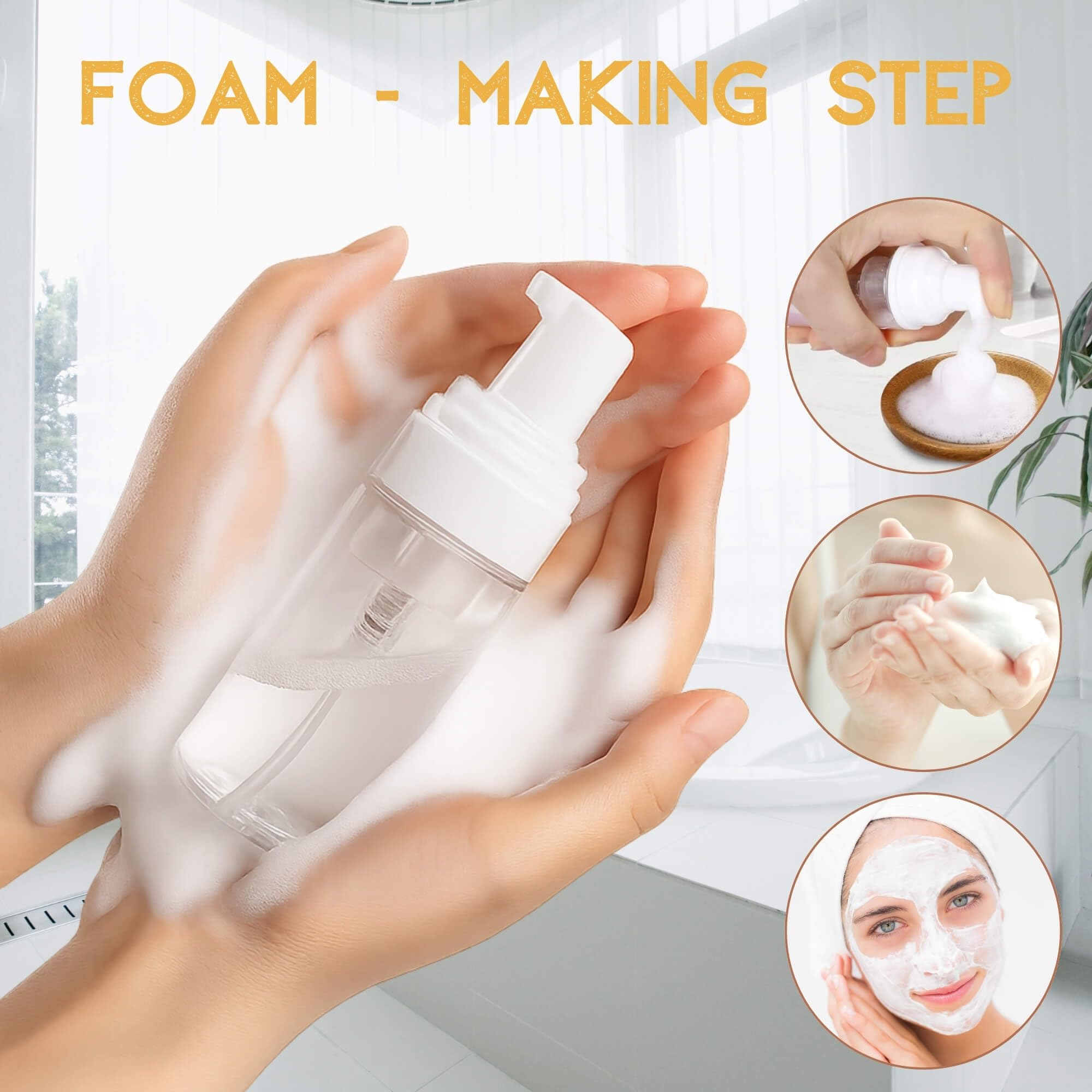 SAANG & JAT Kit di 24 extension per ciglia, 12 flaconi trasparenti in schiuma per shampoo per ciglia da 56,7 g, 12 pennelli dorati per ciglia, forniture da viaggio