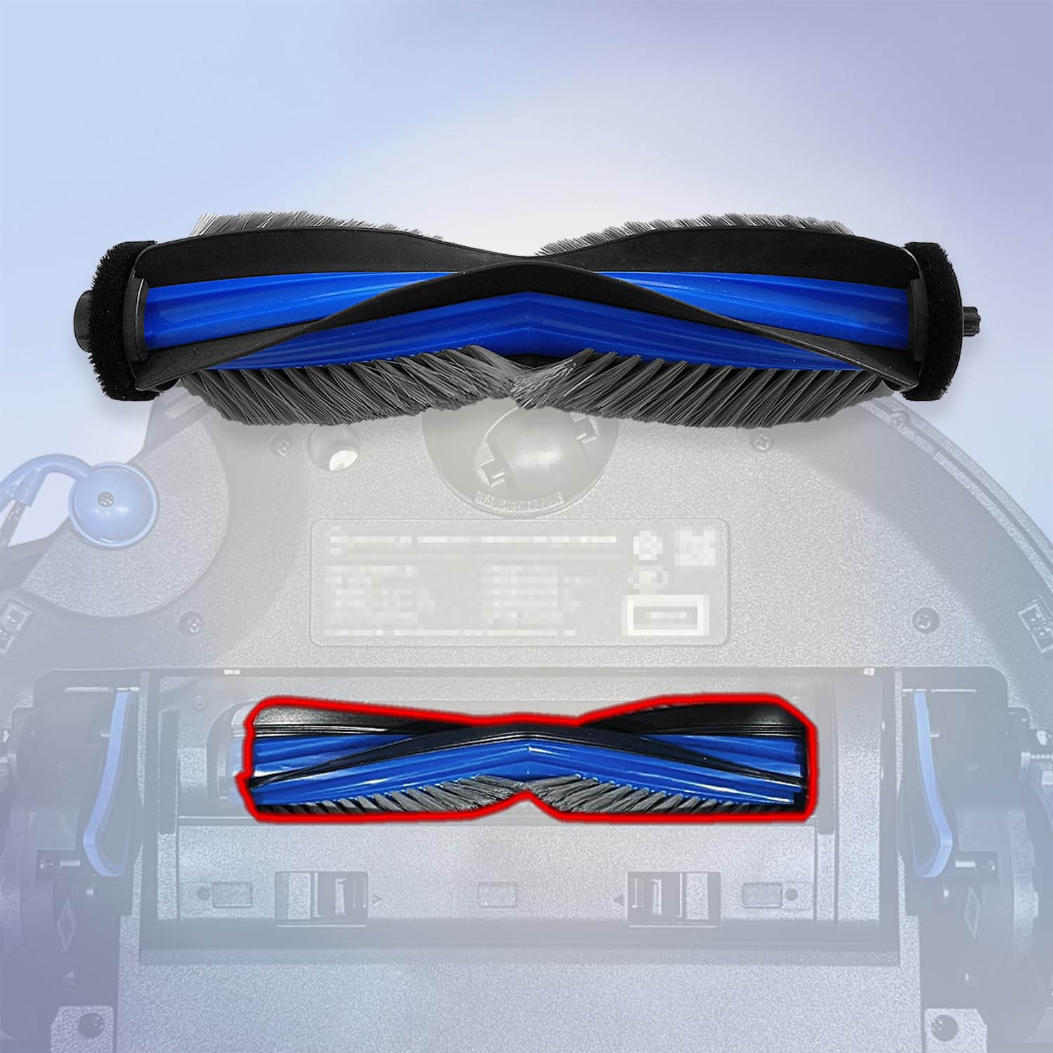 Zestaw akcesoriów zamiennych kompatybilny z Ecovacs Deebot X11 Pro Omni, X11 Pro, X11, akcesoria do odkurzacza robota, 2 szczotki główne + 8 szczotek bocznych + 8 filtrów HEPA + 6 rolek do mopa + 6