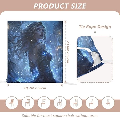 Miniatura 3 de Juego de 6 fundas decorativas para silla de escritorio de dormitorio de anime para festivales (Pascua, graduación, etc.), fundas suaves para sillas
