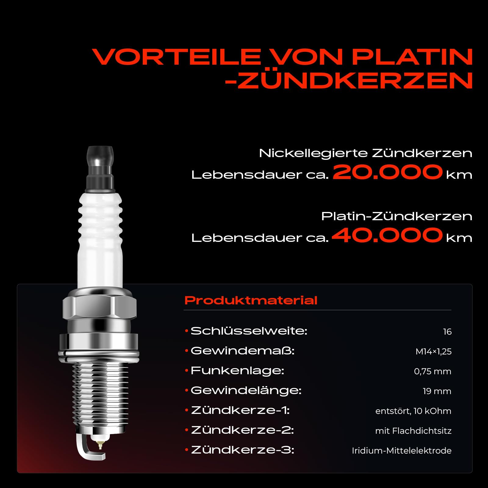 Frankberg 4x Zündspule + 4x Zündkerze 7700107177 | Kompatibel mit M.e.g.a.n.e I Klasseic LA0/1, Grand Scénic III JZ0/1, Thalia II LU, M.e.g.a.n.e I Coach DA0/1