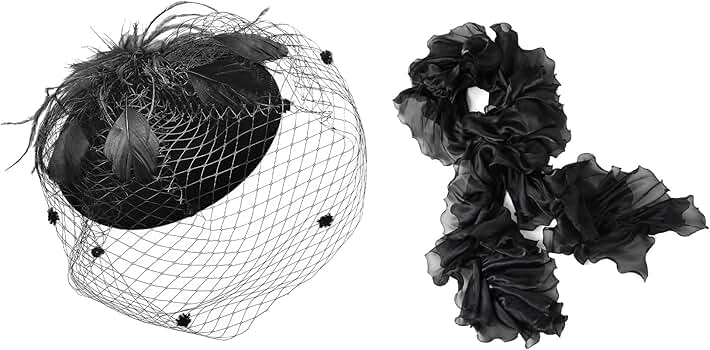 Amazon.com: BABEYOND Fascinator Hat Veil Feather Hair Clip