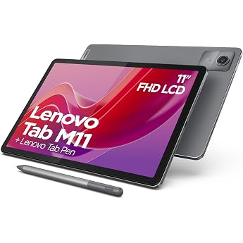 lenovo mediatek g88 tablet tab m11 11 touch screen 4gb ram 128gb emmc 5.1 android 13 gray + stylus pen