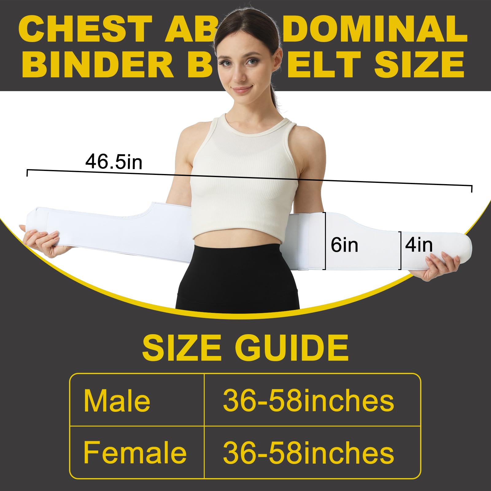 Rippe Brust Verletzung Bauch Binder Gürtel Brace Broken Compression Wrap Brace Brust Gürtel elastische Stützen für geknackt gequetscht, Intercostal Muskelbelastung