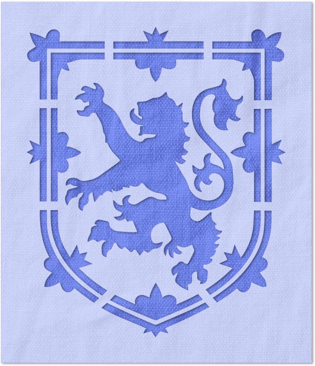 Stencil Stop Nova Scotia Flag Stencil - Reusable for DIY Projects, Painting, Drawing, Crafts - 14 Mil Mylar Plastic (5 x 6 inches)