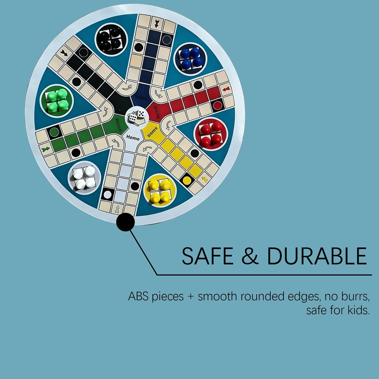 Kids Board Games,Round Interactive Classic | Board Games for Family Night - for Boys Girls Teens Home School Classroom Travel Camping Picnic Play Holiday