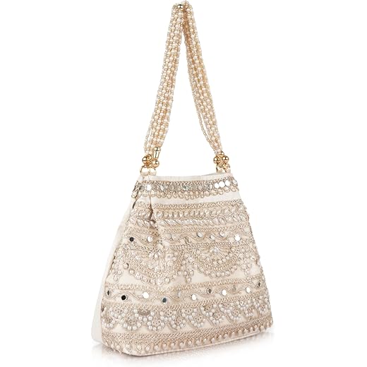 PLANX Velvet Embroidery Potli Bag