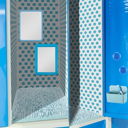 Miniatura 4 de Chunful El kit de accesorios para casillero incluye papel tapiz magnético cuadrado, alfombra de piel, espejo magnético para casillero, pizarra