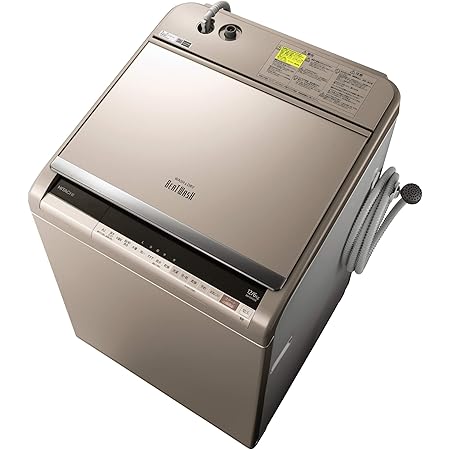 日立 タテ型洗濯乾燥機 洗濯12kg/乾燥6kg シャンパン ビートウォッシュ BW-DV120E N 本体日本製