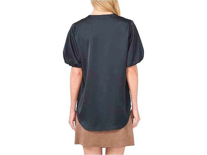 V-Front Puff Sleeve Blouse - Image 3