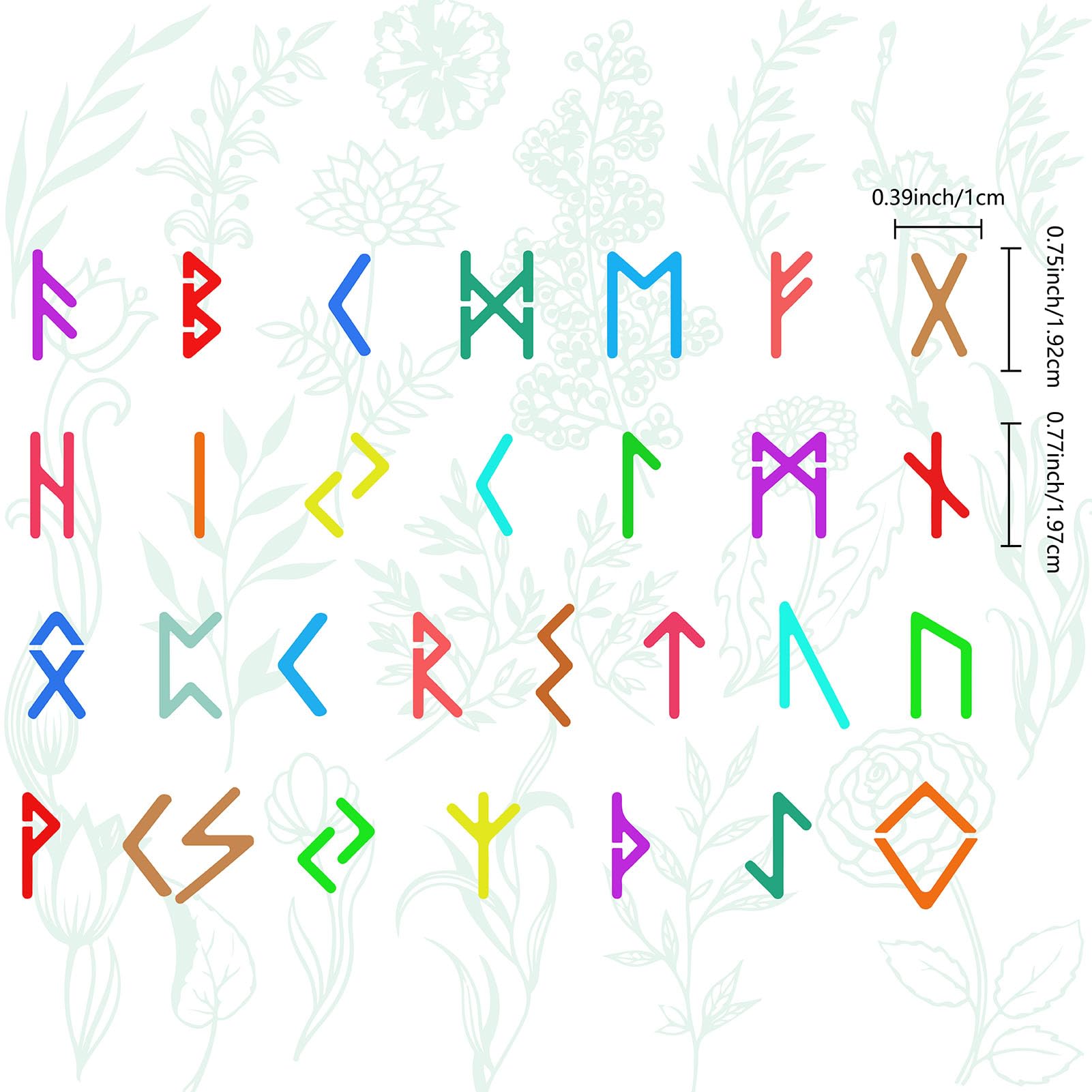 GORGECRAFT Viking Stencil 19x14cm Metal Rune Stencil 28 Ancient Alphabet Stainless Steel Journal Reusable Painting Templates for Wood Burning Pyrography Engraving Crafts - Image 3