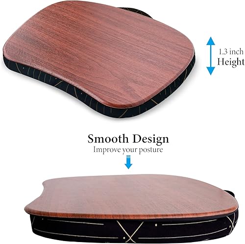 Miniatura 5 de Jasenna Escritorio para laptop de regazo  Escritorio portátil con cojín de almohada se adapta a laptop de hasta 156 pulgadas para estudiantes de