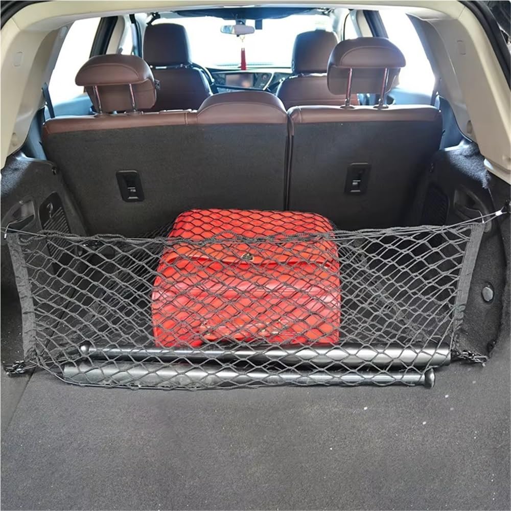 Supporto per Rete Auto Universale per Bagagliaio Posteriore Portaoggetti Elastica in Nylon 90x40 60x110 CM Rete Portaoggetti Tasca Organizer(1pc 110x40cm)