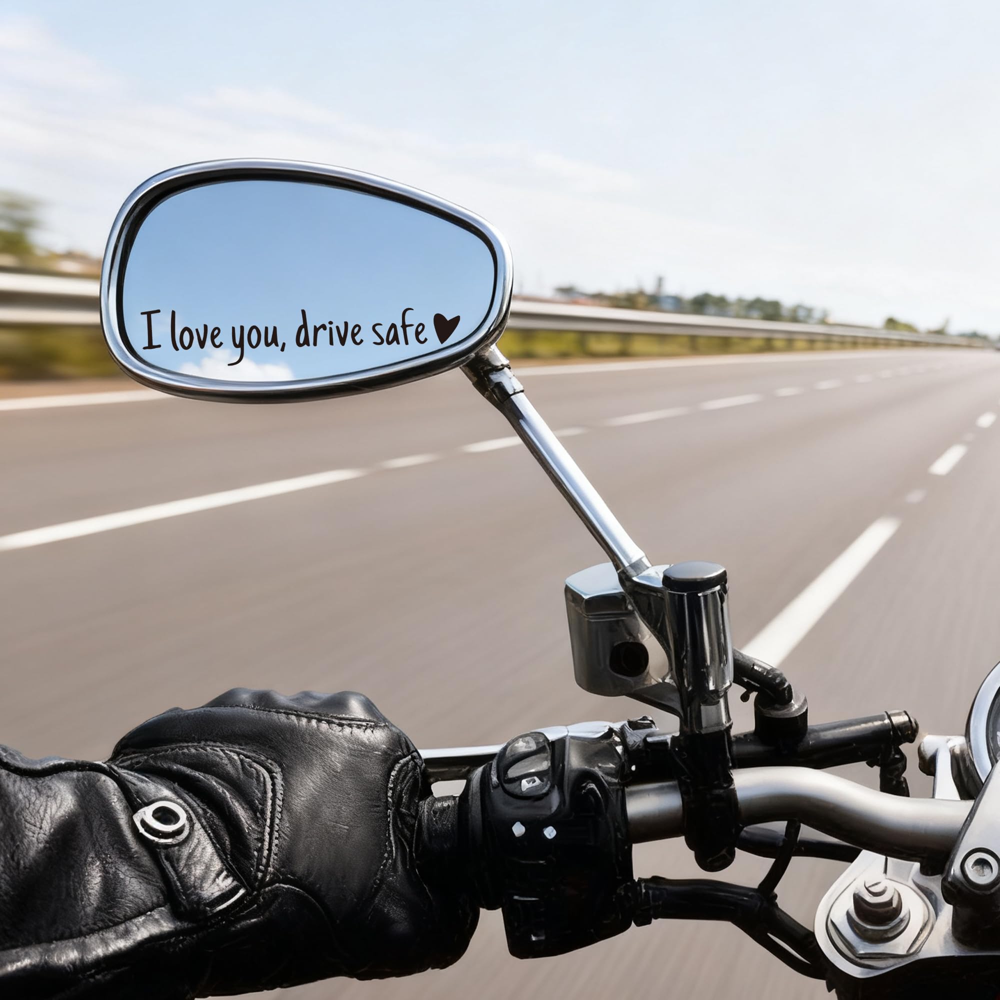 8 Stück Drive Safe Handsome Herz-Aufkleber Für Rückspiegel – Wasserdichte Motivations-Aufkleber Mit Liebesbotschaft Als Autodeko & Geschenk Für Fahrer (Weiß)