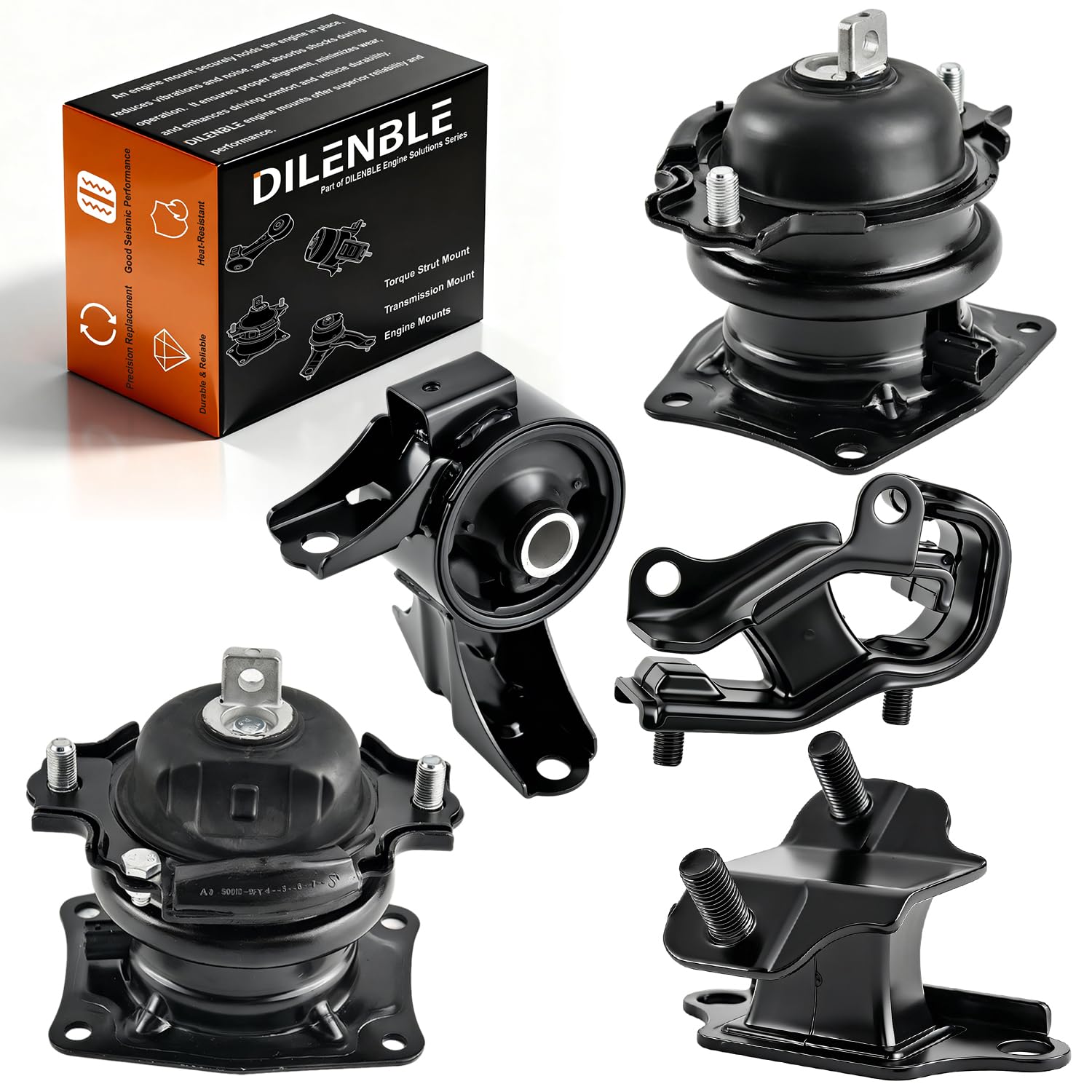 Photo 1 of Engine Motor Mount & Trans Mount Replacement for Honda Odyssey EX-L/EXL/Touring 2005 2006 V6 3.5L, Engine Mount Set of 5 Replaces OE# A4555 A4559 A65026EL A4583EL A6582 9411 9423 9689