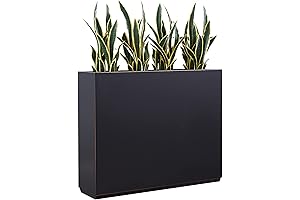 Veradek Premium Metallic Heavy Rectangle Planter Box with Classic Hand Brushed Gold...