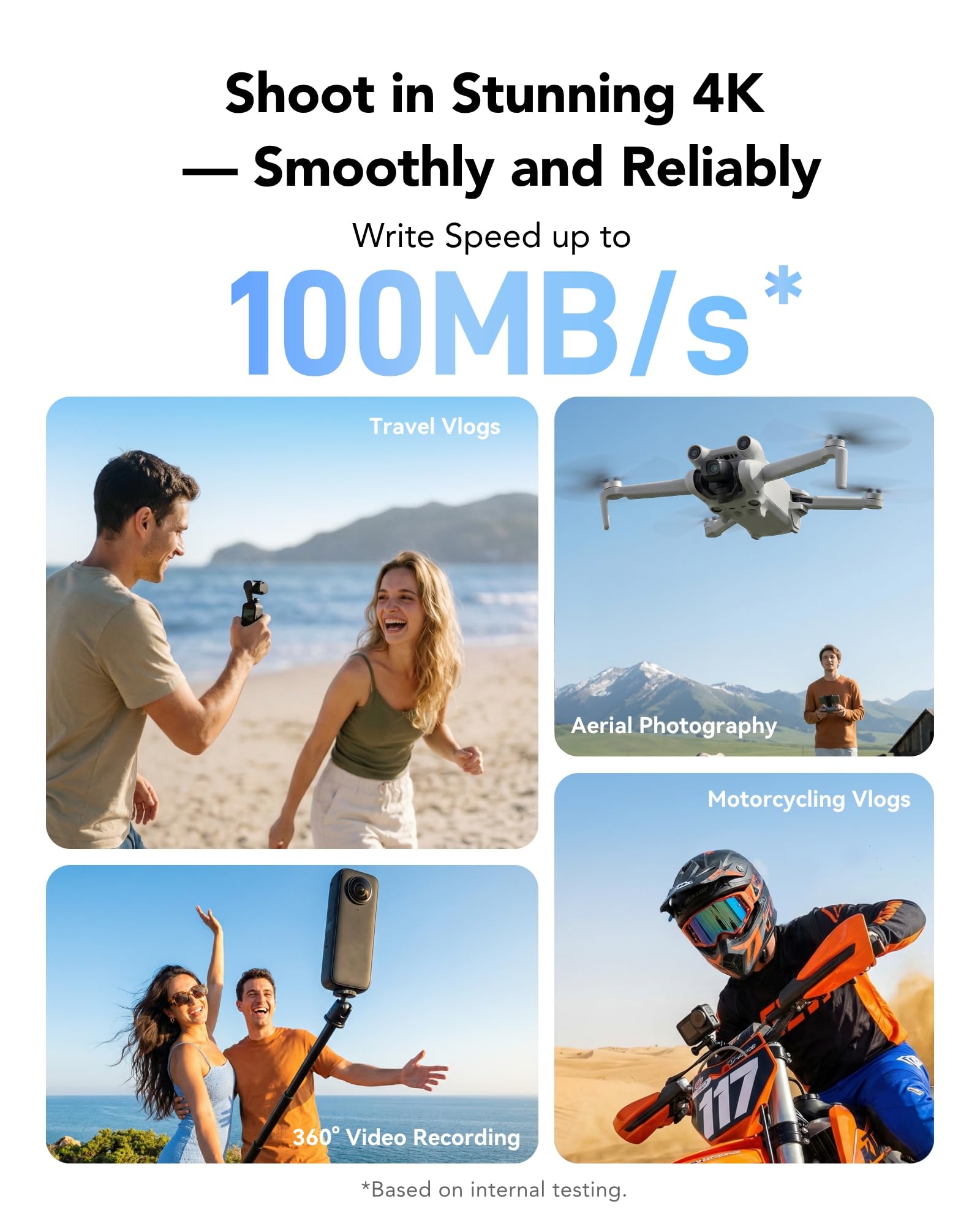 Lexar Silver Micro SD Card 128 GB, fino a 205 MB/s in lettura, TF Card | Microsdxc, 100 MB/s in scrittura, scheda di memoria micro SD+ adattatore, A2, U3, Classe 10, V30, Full HD e 4K UHD Video