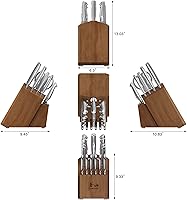 Vista 3 de Cangshan Sanford Series 1027051 - Juego de cuchillos de acero alemán (17 piezas)