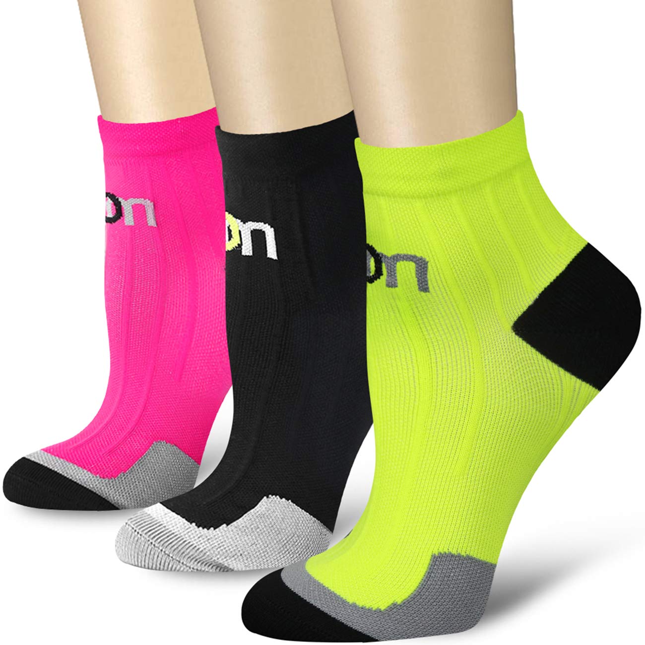 CHARMKING Compression Socks for Women & Men Circulation 15-20 mmHg is Best for Athletic Running Cycling Nurse Daily Wear