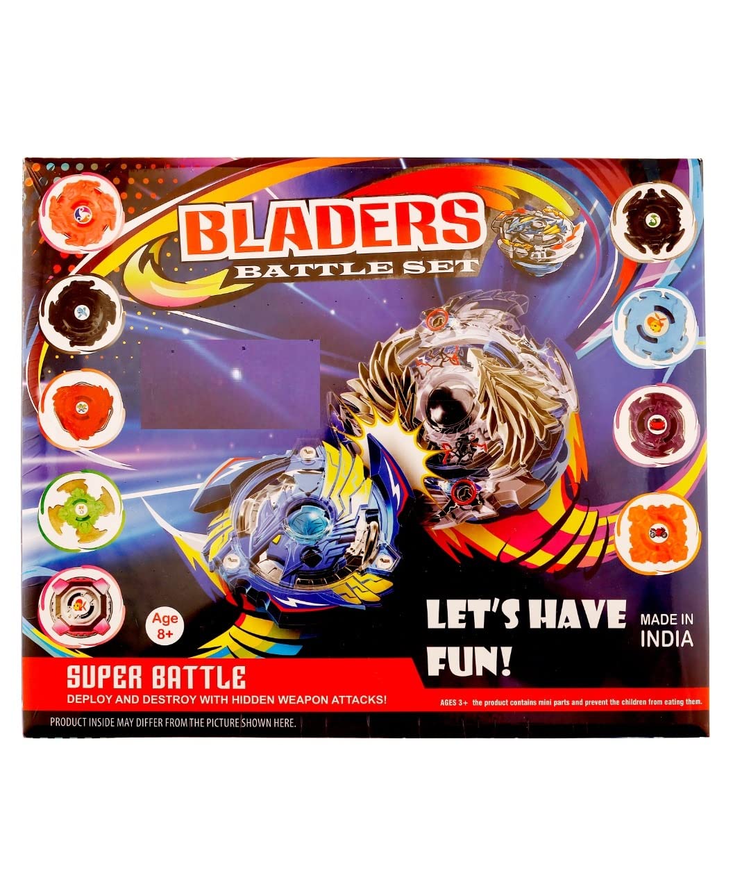 Buy Kamsons Spinning top Spinner Toy for Kids, Battle Top Pack of 9