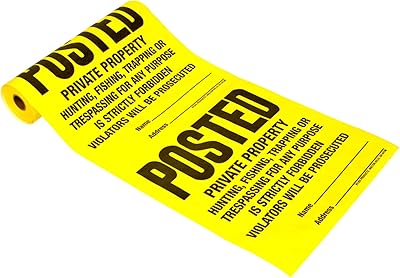 Hy-Ko Products TSR-100 Posted Private Property Tyvek Sign Roll 11