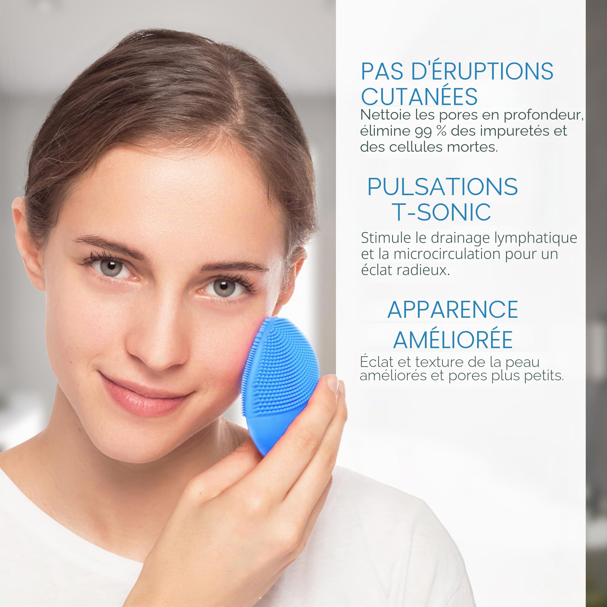 Foreo Luna Mini 2 Brosse Nettoyante Visage | Accessoires De Voyage | Massage Faciale Electrique | Soins Ultra-Hygiéniques Tous Types De Peau | Nettoyage Facile | Brosse Electrique Silicone