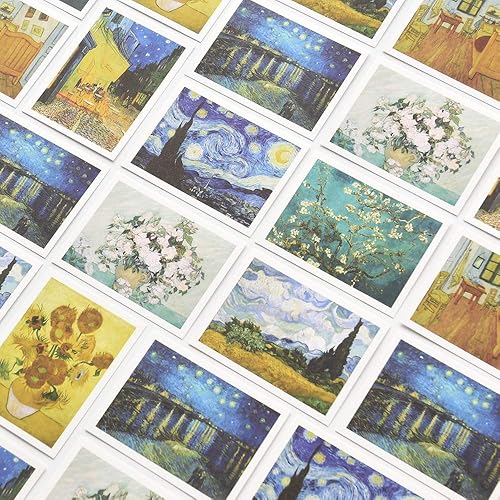 Miniatura 7 de Monolike Mensaje Gogh Card - Mezcla de 40 mini postales, paquete de 20 sobres