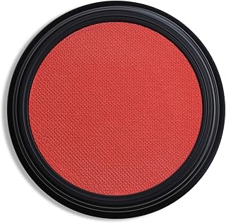 Single Red Eyeshadow, Pressed Powder Matte Eye-Shadow Palette Make-up, Blendable Long Lasting High Pigment Red Eye Makeup Halloween Paint & Face Body Paint