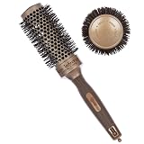 PONIK’S PROFESSIONAL Okrągła szczotka 43 mm – Jonowa szczotka ceramiczna zapewniająca objętość i połysk – Duża szczotka do włosów do stylizacji Blowout Brush – Szczotka do stylizacji włosów z końcówką