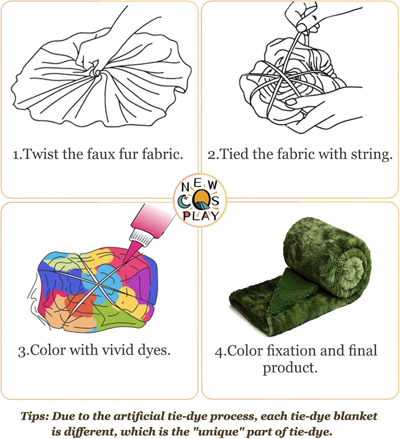 NEWCOSPLAY Super Soft Faux Fur Throw Blanket for Couch Green Sherpa Fuzzy Plush Warm Blanket for Sofa Bed (Green, Throw(50"x60")) - Image 6