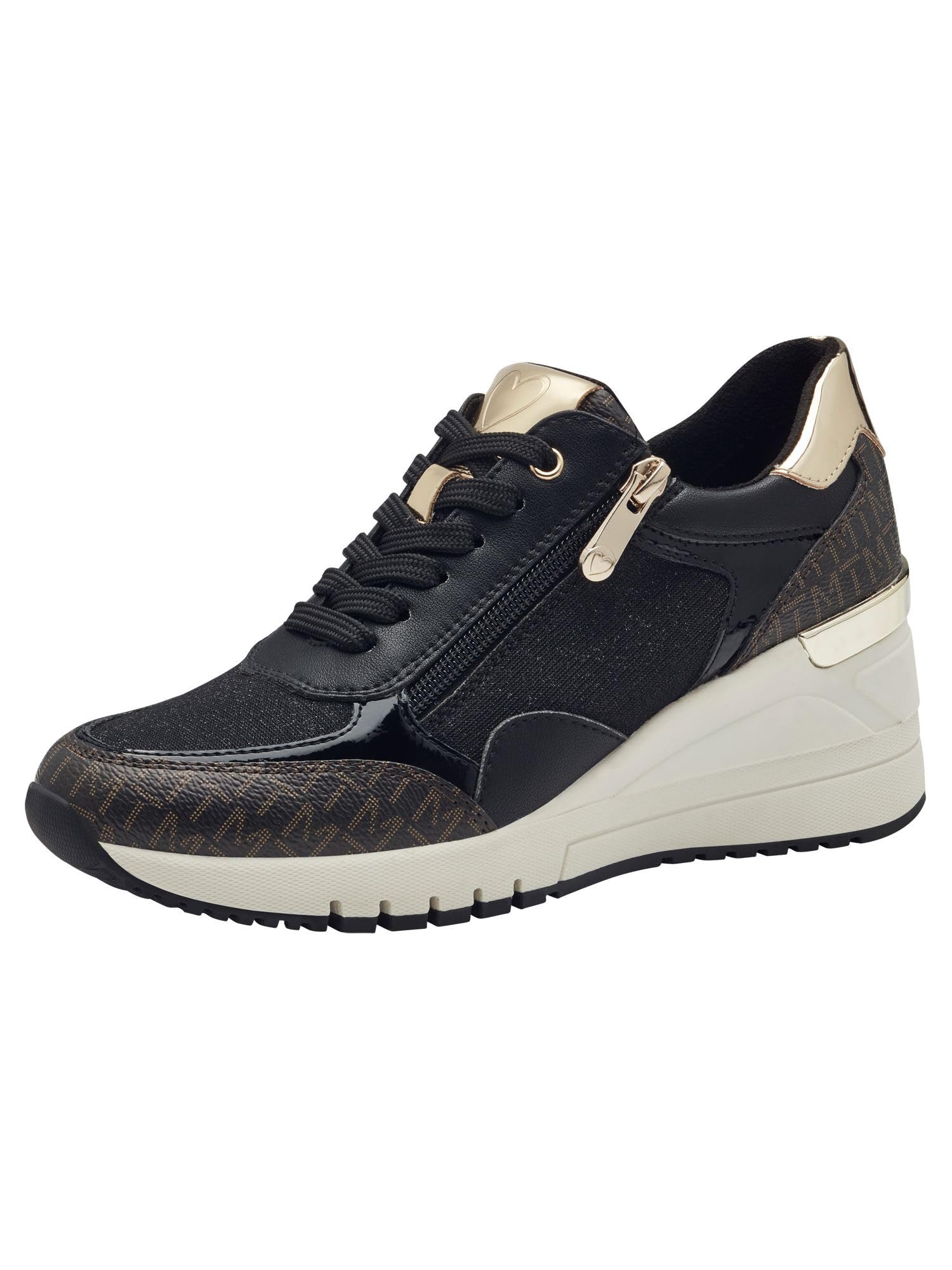 Marco Tozzi Women's 2-23723-41 Trainers, Black Comb 1, 8.5 UK